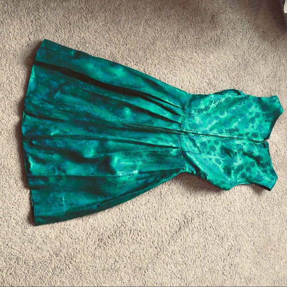 Vintage Floral Holiday Handmade Cocktail Dress - Picture 5 of 8